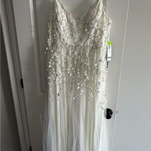 NWT- Reign On White and Silver Dress